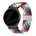 Bandz Samsung Galaxy Watch 6 Classic 47mm geflochtenes Nylonarmband (Regenbogen)
