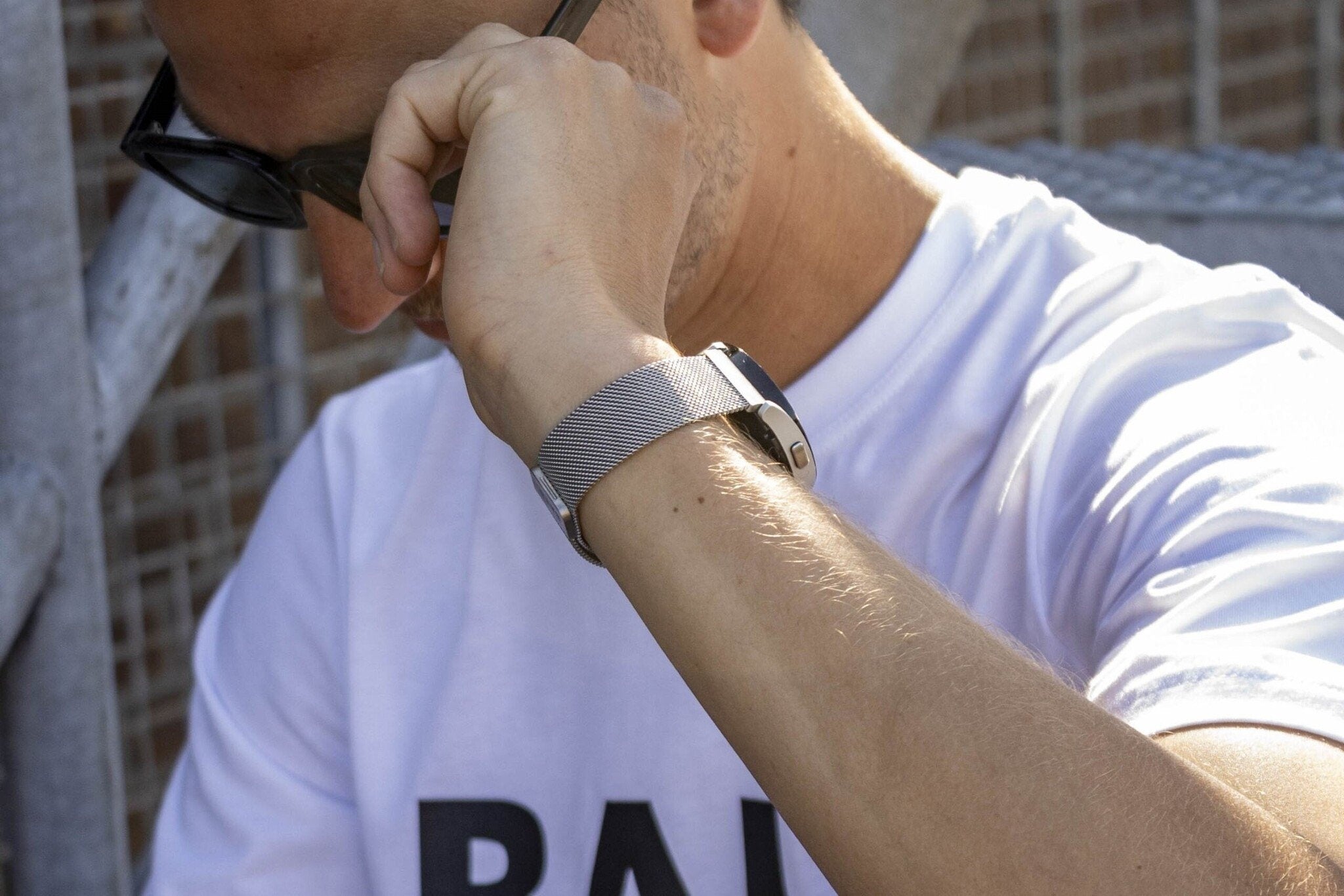 BALR Amazfit Bip U (Pro) Milanese Strap (Silver)