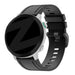 Bandz Garmin Descent Mk3(i) - 43mm Silikonarmband mit Schnalle (Schwarz)