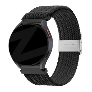 Bandz Garmin Vivomove Style Gewebtes Nylonarmband (Schwarz)