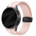 Bandz Samsung Galaxy Watch FE Silikonarmband mit D-Schnalle (Rosa)