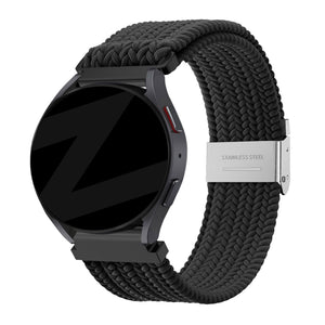 Bandz Amazfit Bip 6 geflochtenes Nylonarmband (Schwarz)