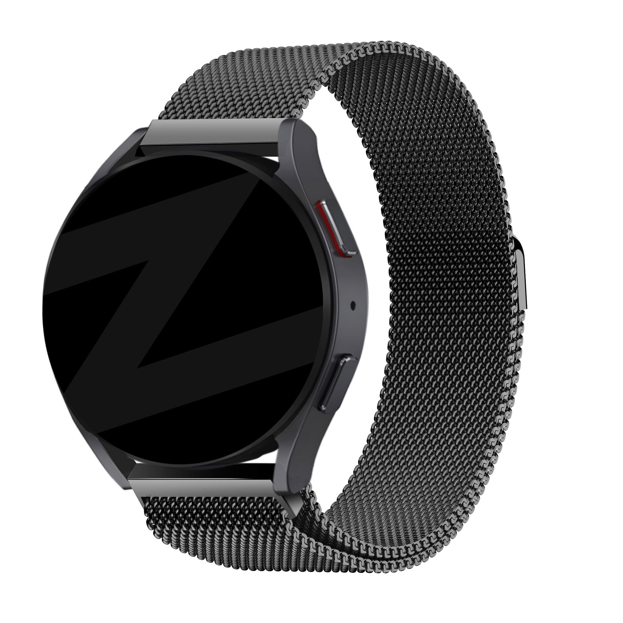 Bandz Garmin Vivoactive 4 Milanese Loop Armband (Schwarz)
