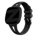 Bandz Fitbit Versa 3 Silikone band 'Slim' (Schwarz)