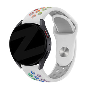 Bandz ICE Fit RT 3.0 - 36mm Sport Strap 'Deluxe' (White/Rainbow)