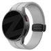 Bandz Samsung Galaxy Watch FE Silicone Strap with D-Buckle (Gray)