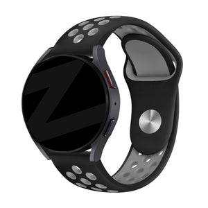 Bandz OnePlus Watch Lite Sportarmband 'Deluxe' (Schwarz/Grau)
