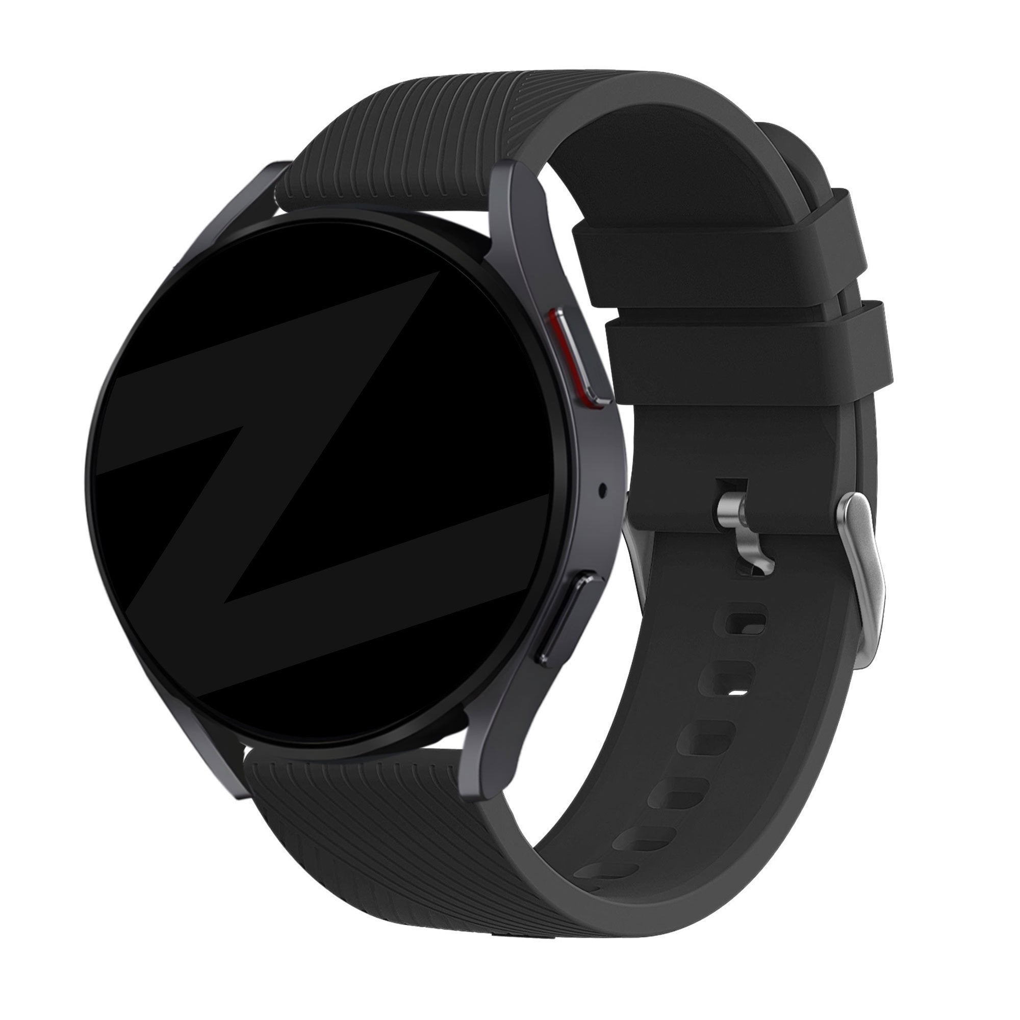 Bandz Oppo Watch X2 Silikonarmband 'Deluxe' (Schwarz)