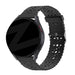 Bandz Amazfit GTS 2 Silicone Strap with Cutouts (Black)