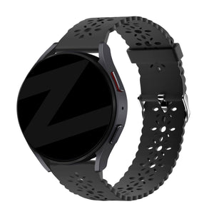 Bandz Coros Apex 42mm Silikonarmband mit Muster (Schwarz)