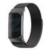 Bandz Fitbit Charge 5 Milanese Loop Armband (Schwarz)
