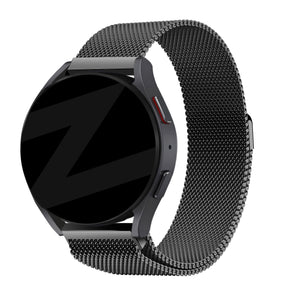 Bandz Amazfit Balance 2 Milanese Loop Armband (Schwarz)