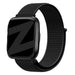 Bandz Fitbit Versa / Versa 2 Nylon Loop-Armband (Schwarz)
