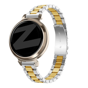 Bandz Pebble Round 2 - 14mm Steel Strap 'Classic' (Silver/Gold)