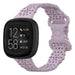 Fitbit Versa 3 Silicone Strap with Pattern (Lila)