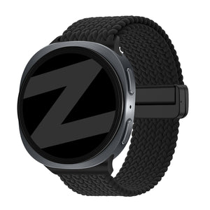 Bandz Samsung Galaxy Watch 8 Classic Magnetic Braided Strap (Black)