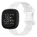 Fitbit Versa 3 Silicone Strap with Pattern (White)