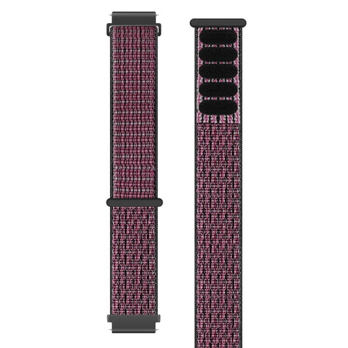 Withings ScanWatch Nova Nylon Strap (Crimson Berry)