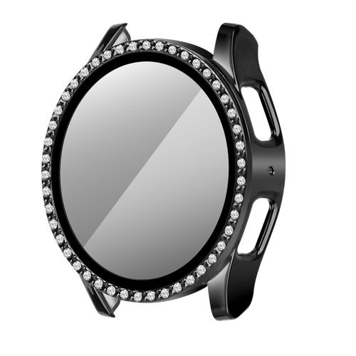 Samsung Galaxy Watch 7 - 40mm Diamond Hülle mit Glass (Schwarz)