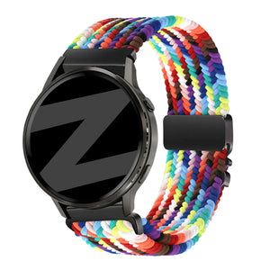 Bandz Garmin Vivomove 3s Braided Strap 'Parachute' (Rainbow)