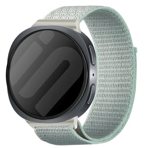 Samsung Galaxy Watch 8 - 44mm Nylonarmband (Hell Türkis Blau)