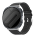 Samsung Galaxy Watch 8 Classic Gebürstetes Lederarmband (Schwarz)