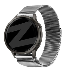 Bandz Garmin Venu 4 - 41mm Milanese Loop Armband (Silber)