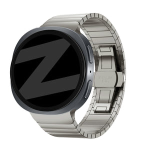 Bandz Samsung Galaxy Watch 8 - 40mm Steel Strap 'One Bead' (Titanium)