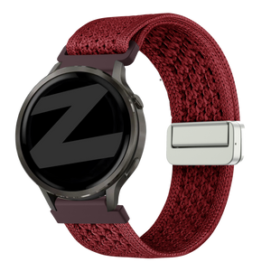 Bandz Garmin Approach J1 Vintage Nylon Strap (Wine Red)