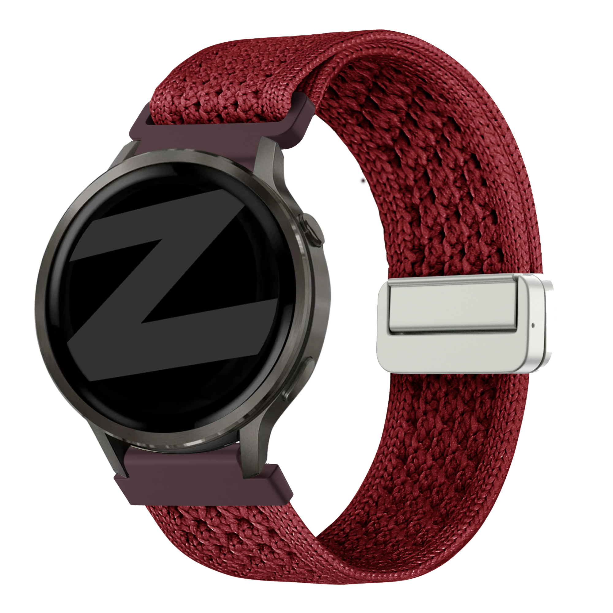 Bandz Garmin Approach J1 Vintage Nylon Strap (Wine Red)