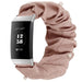 Fitbit Charge 4 Scrunchie Armband (Beige mit Perlen)