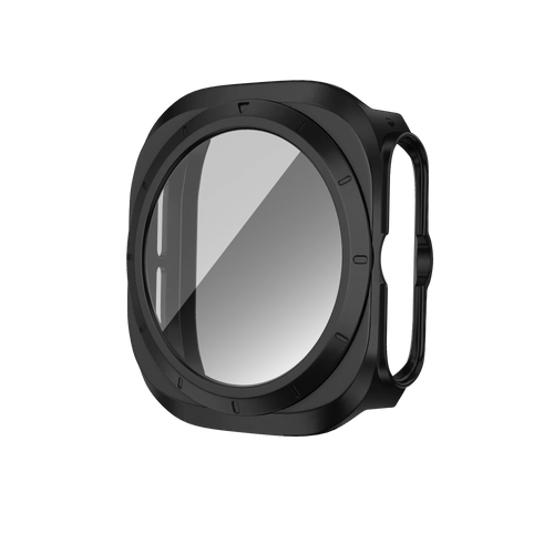 Bandz Samsung Galaxy Watch Ultra PC-Gehäuse mit Glass (Schwarz)
