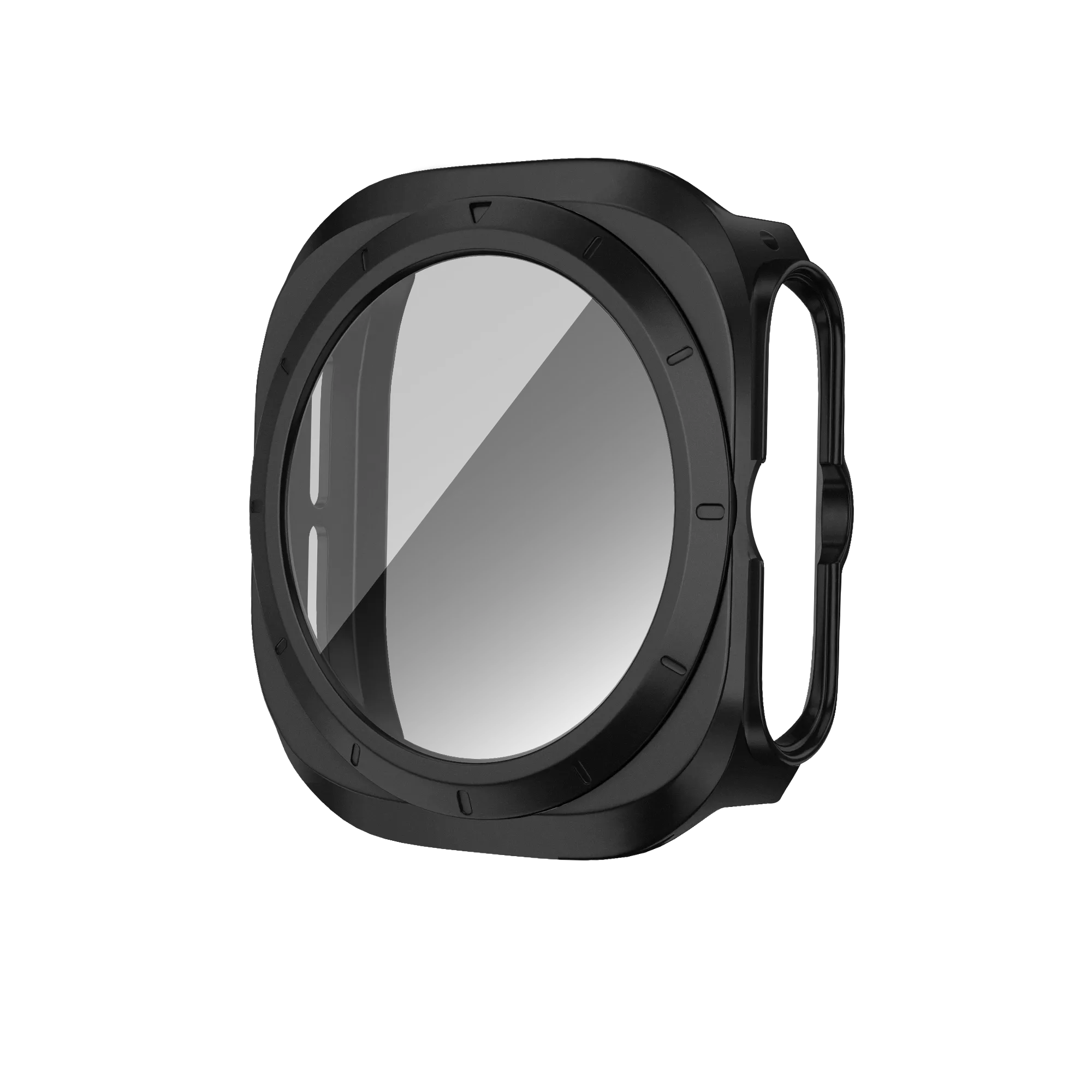 Bandz Samsung Galaxy Watch Ultra PC-Gehäuse mit Glass (Schwarz)