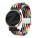 Bandz Garmin Lily 2 geflochtenes Nylonarmband (Regenbogen)