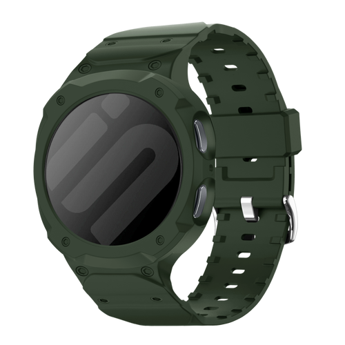 Samsung Galaxy Watch 8 - 44mm TPU Armband mit integrierter Hülle (Grün)