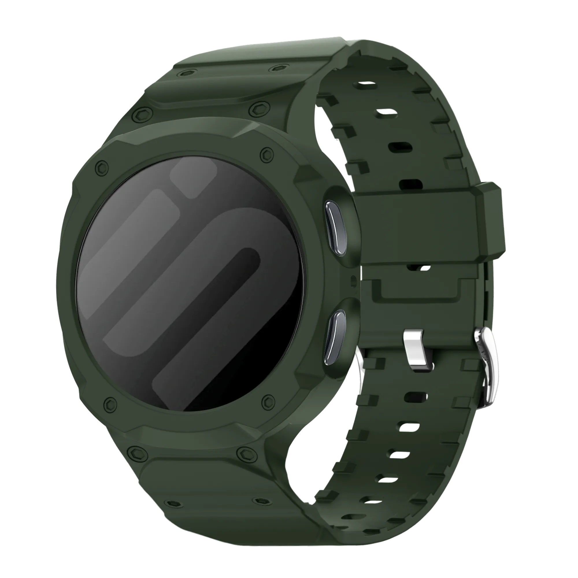 Samsung Galaxy Watch 8 - 44mm TPU Armband mit integrierter Hülle (Grün)