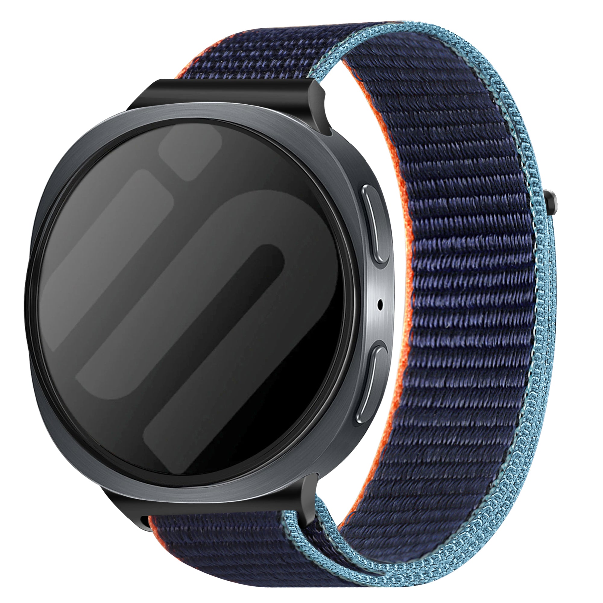 Samsung Galaxy Watch 8 - 44mm Nylonarmband (Dunkel Blau Mix)