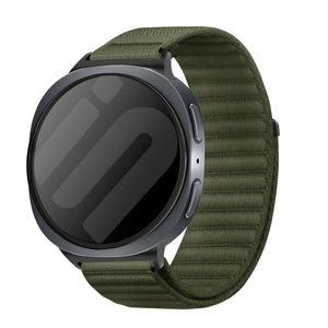 Samsung Galaxy Watch 8 Classic Wave Nylon Strap (Dark Green)