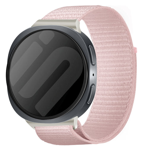 Samsung Galaxy Watch 8 - 44mm Nylonarmband (Hell Rosa)