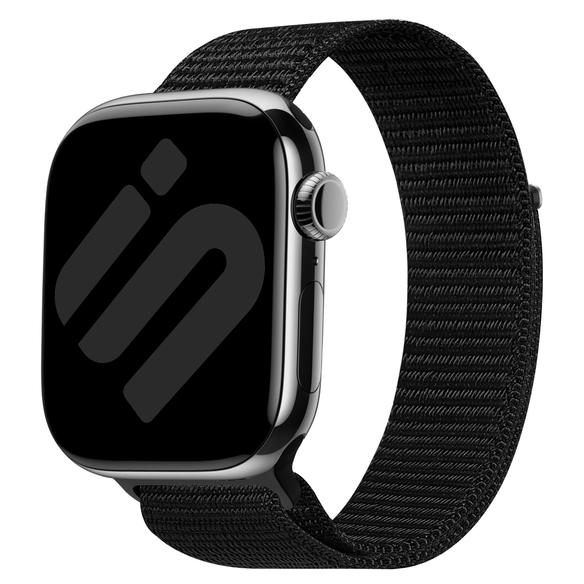 Apple Watch Nylon Loop Armband (Schwarz)
