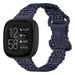 Fitbit Versa 3 Silikonarmband mit Muster (Dunkelblau)