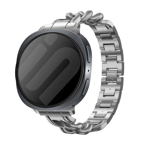 Samsung Galaxy Watch 8 - 44mm Stahl Gliederarmband (Silber)
