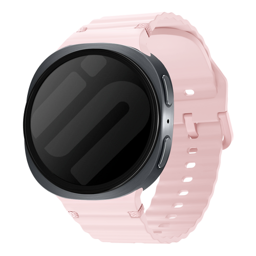 Samsung Galaxy Watch 8 - 44mm Wave Silicone Strap (Pink)