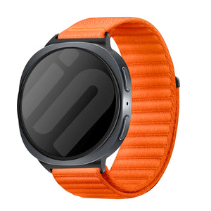Samsung Galaxy Watch 8 - 44mm Wave Nylon Strap (Orange)