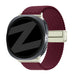 Bandz Samsung Galaxy Watch 8 - 40mm Magnetic Braided Strap (Wine Red)