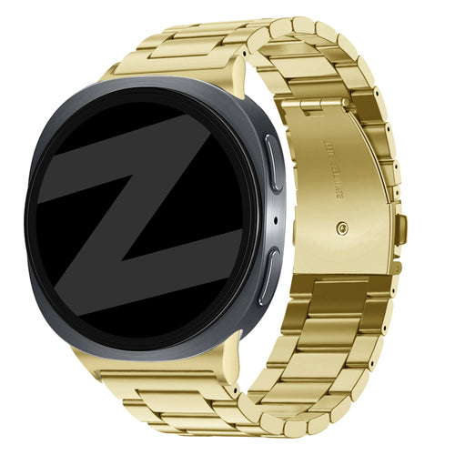 Bandz Samsung Galaxy Watch 8 Classic Steel Strap 'Classic' (Gold)
