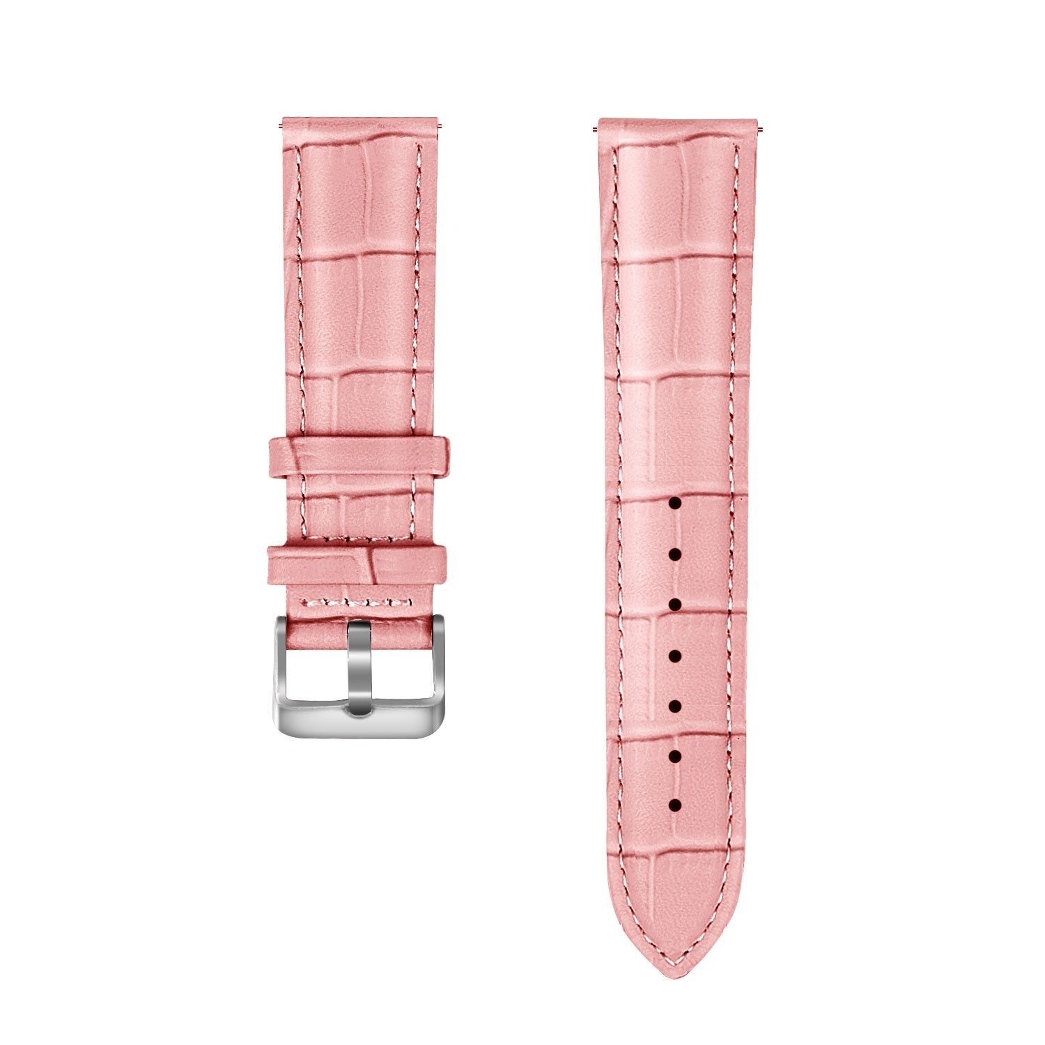 Withings Steel HR Sport Leather Strap Crocodile Grain (Soft Pink)