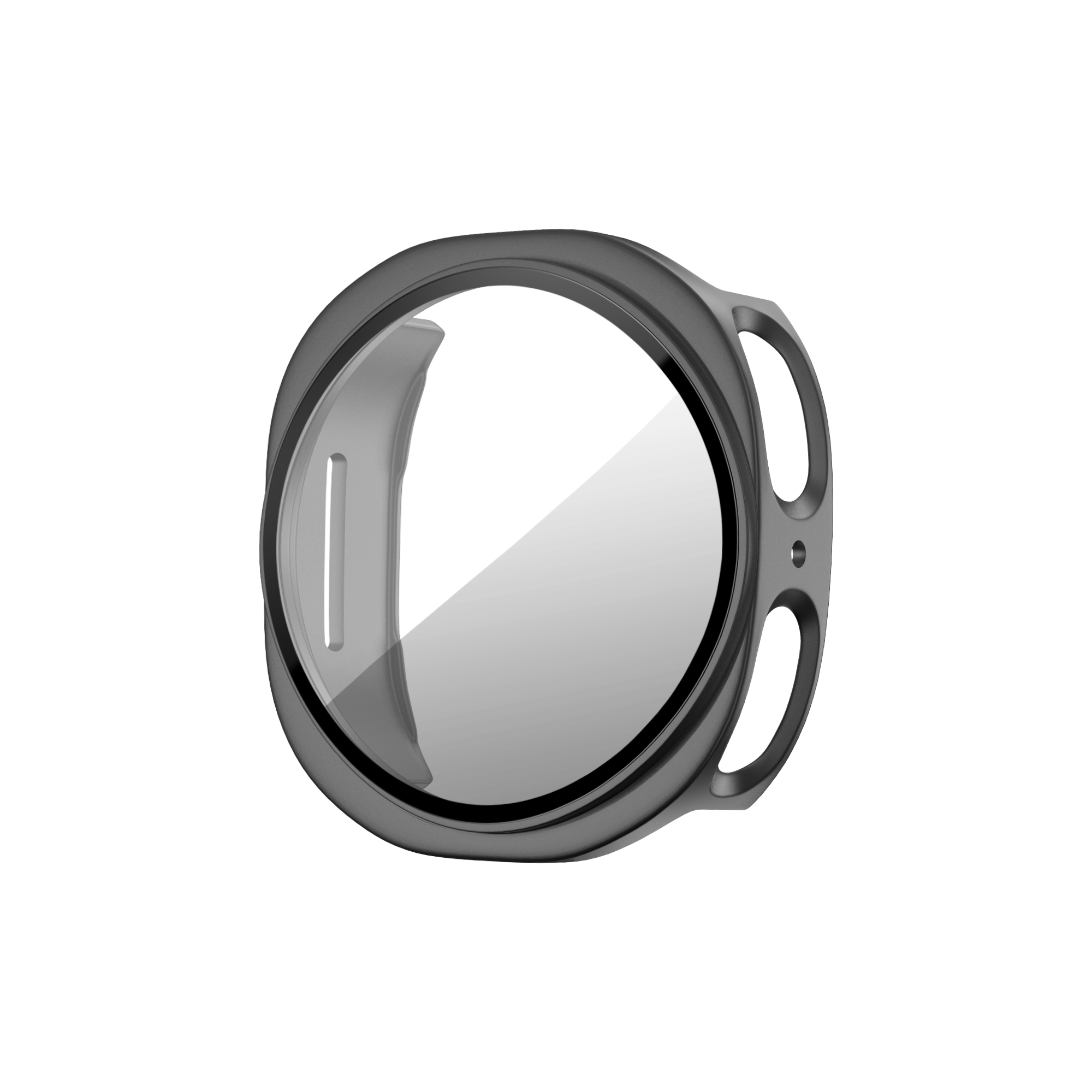 Bandz Samsung Galaxy Watch 8 - 44mm PC Cover with Glass (Titanium Grey)