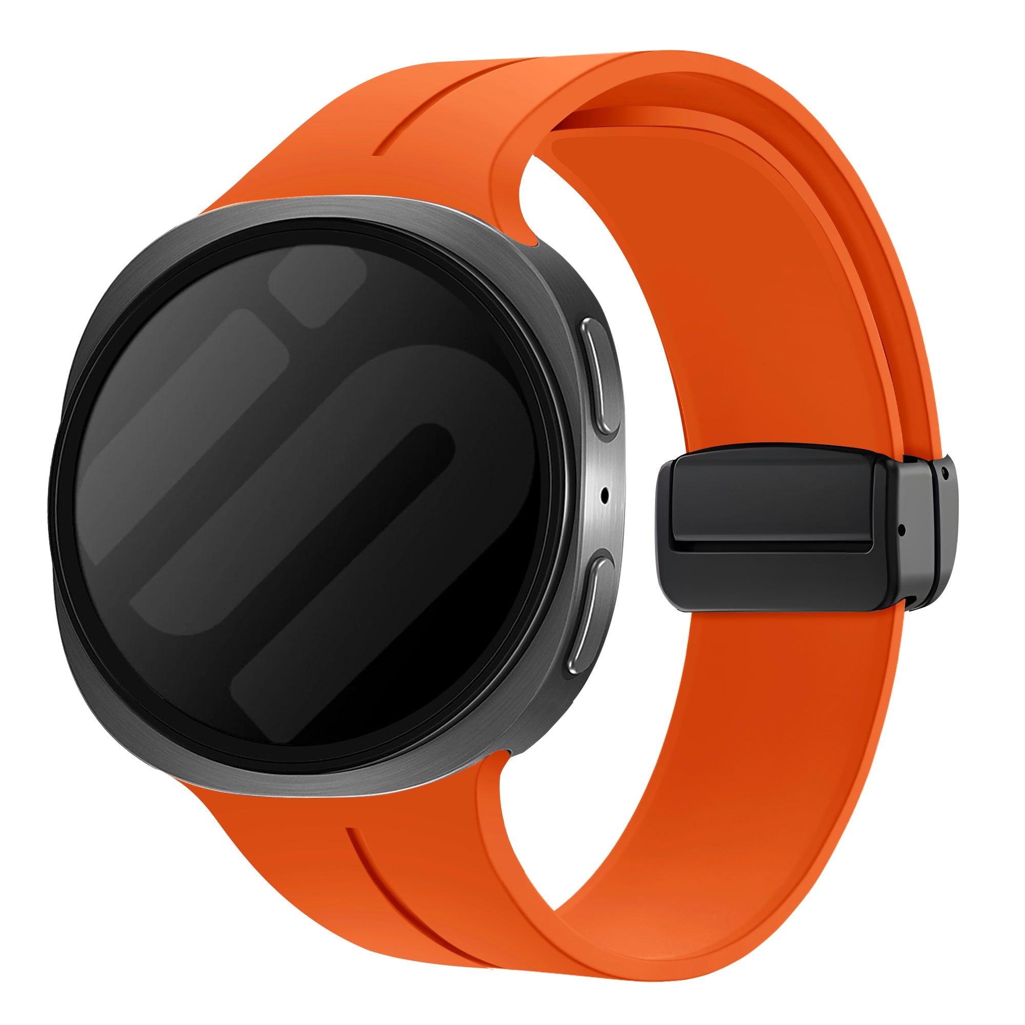 Samsung Galaxy Watch 8 - 40mm D-Schnalle Silikonarmband (Orange)