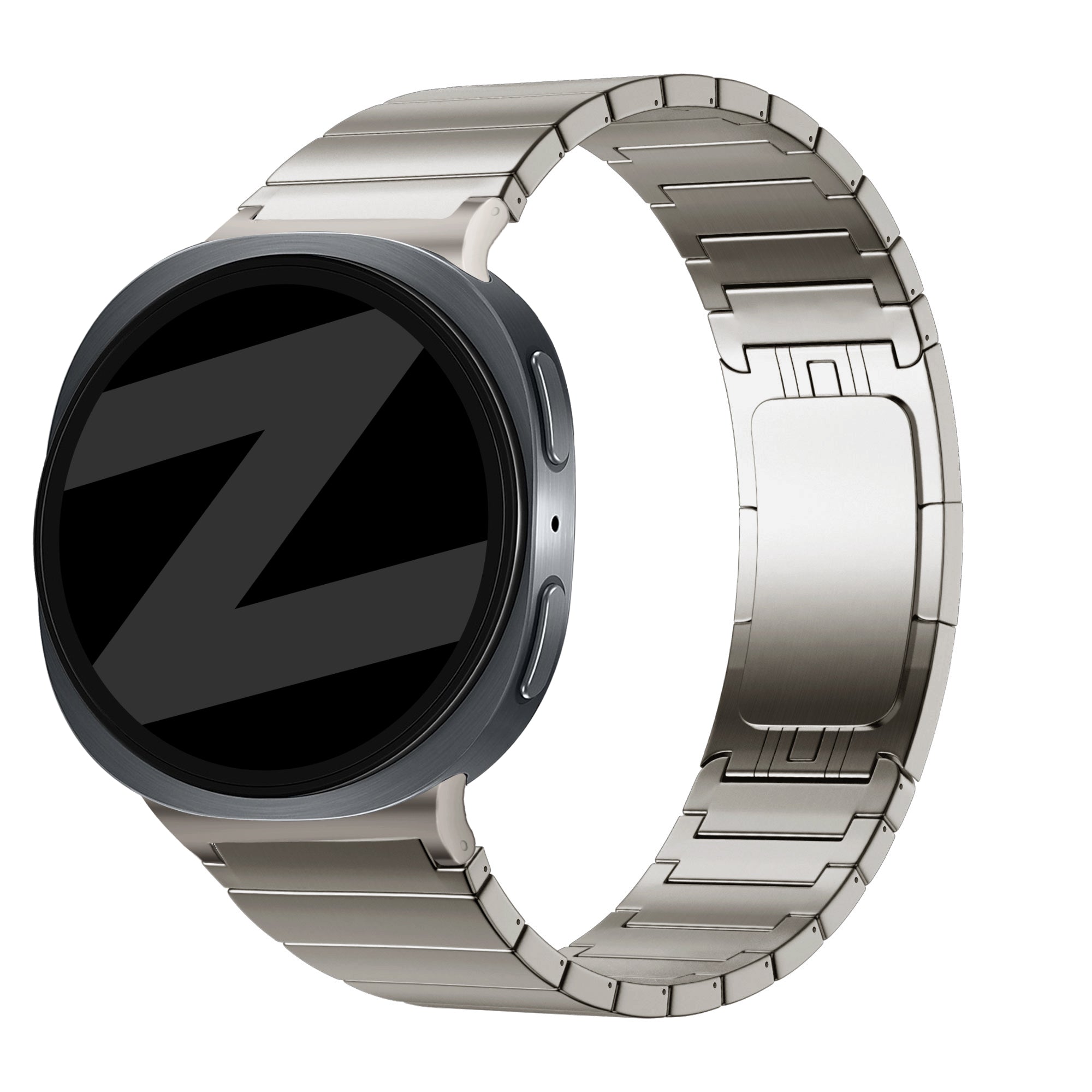 Bandz Samsung Galaxy Watch 8 - 44mm Titanarmband 'One Bead' (Titan)